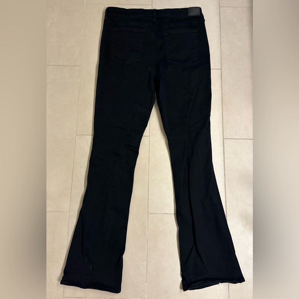 American Eagle - 14 Long - Black Flare Jeans - Picture 2 of 3